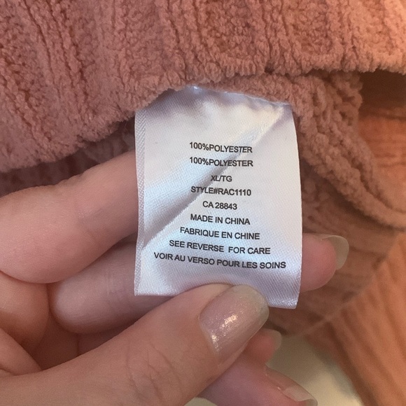 Eclipse Dusty Pink Knit Long Sleeve Scoop Neck Cropped Sweater Size XL - Picture 3 of 6